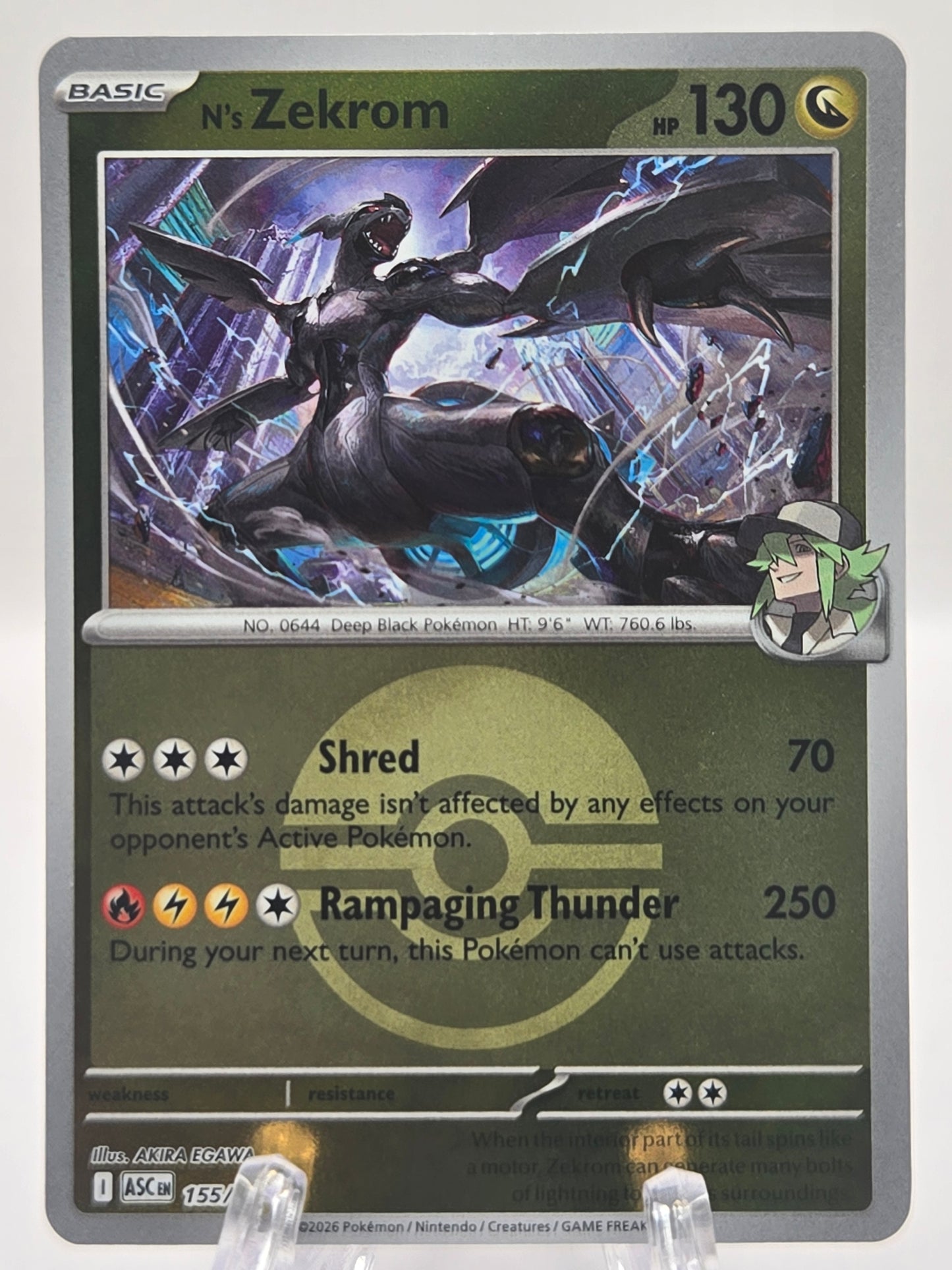 N's Zekrom Poke Ball Reverse 155/217
