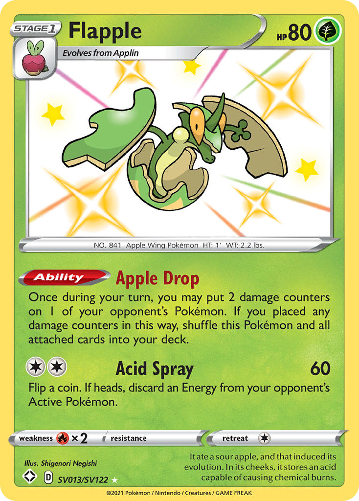 Flapple - SV013/122 - Shining Fates Shiny Vault