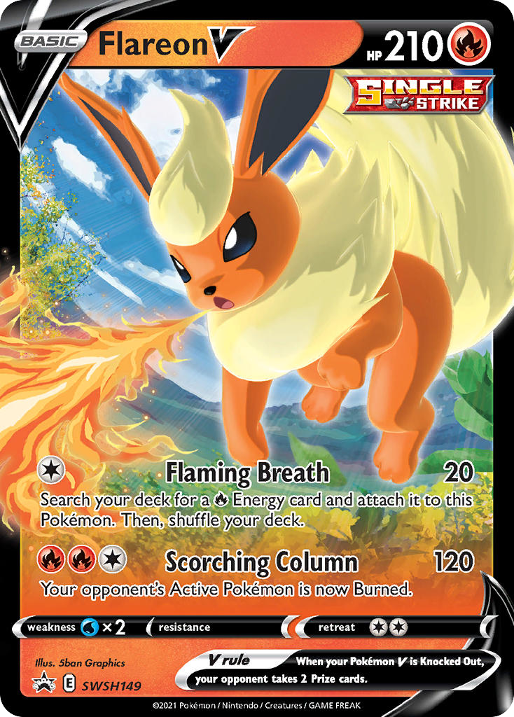 Flareon V - SWSH149/307 - Black Star Promos