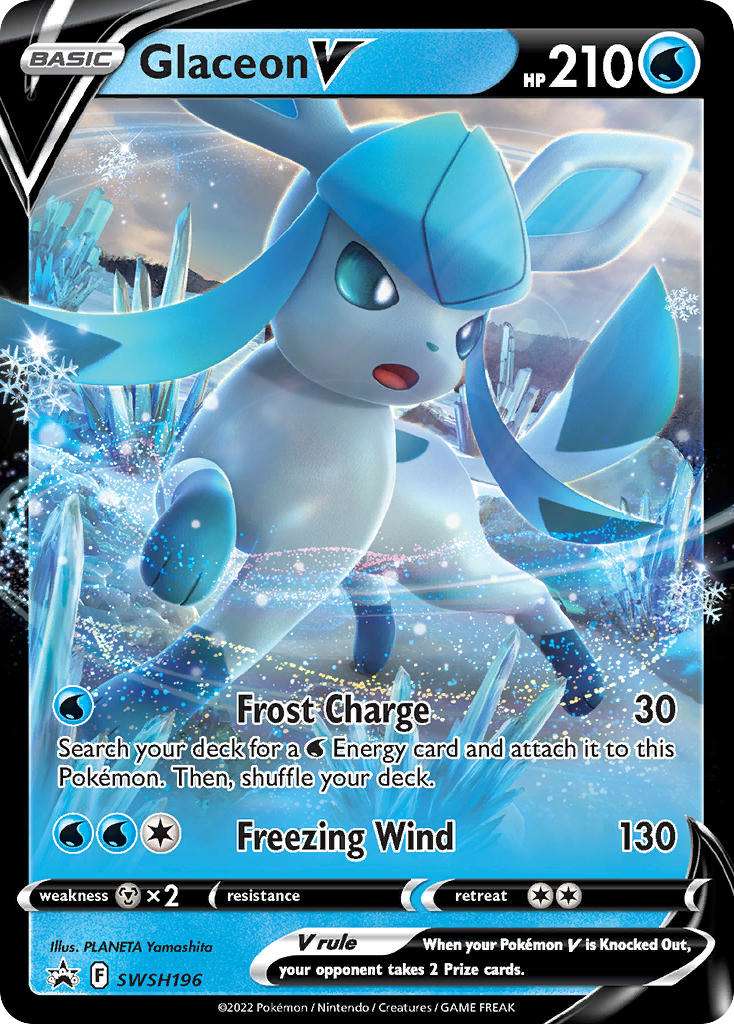 Glaceon V - SWSH196/307 - Black Star Promos