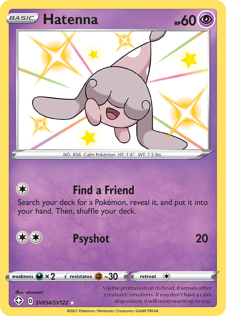 Hatenna - SV054/122 - Shining Fates Shiny Vault