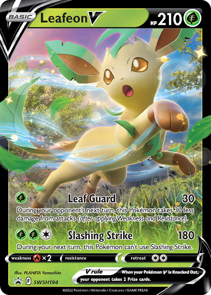 Leafeon V - SWSH194/307 - Black Star Promos