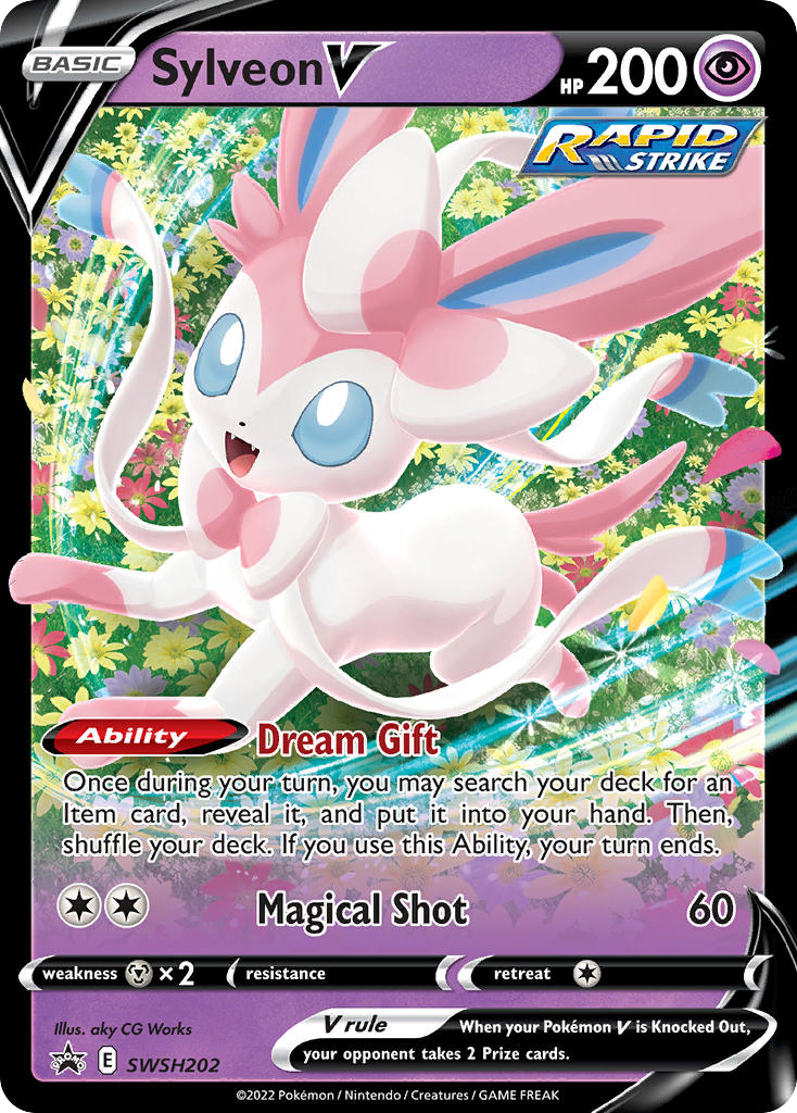 Sylveon V - SWSH202/307 - Black Star Promos