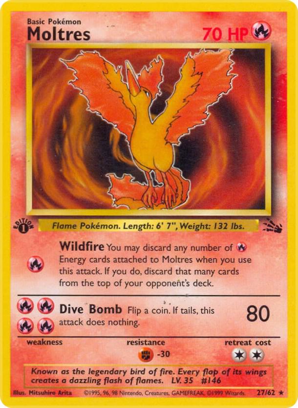 Moltres (27/62) Rare (FO) (Unlimited)