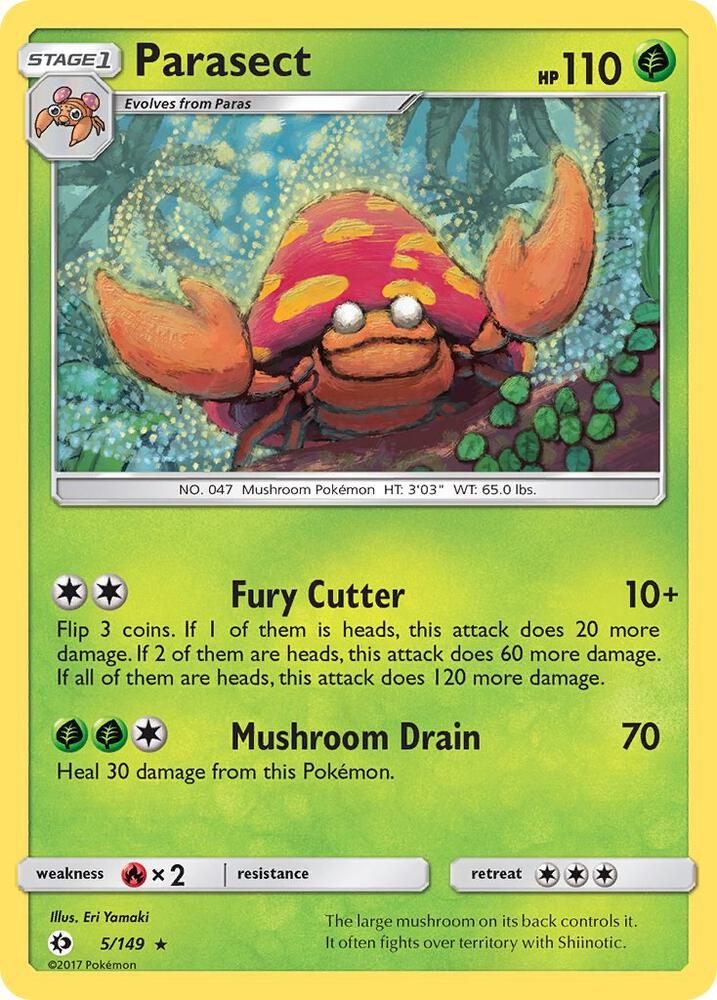 Parasect (5/149) (SM01) (Reverse Holofoil)