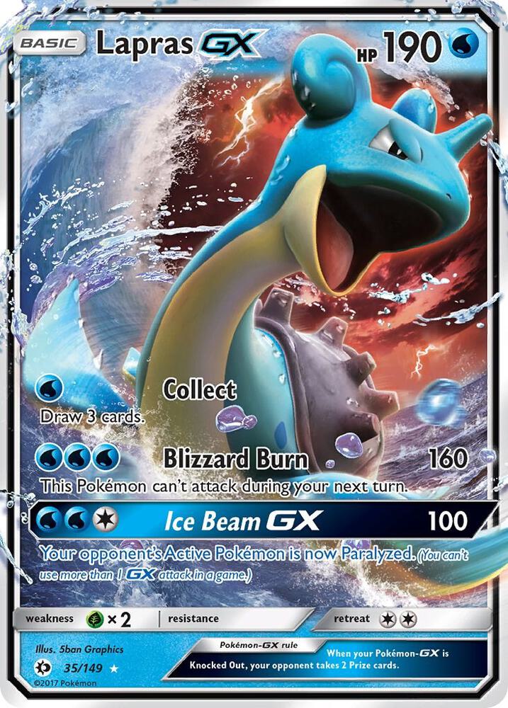 Lapras GX (35/149) Ultra Rare (SM01)