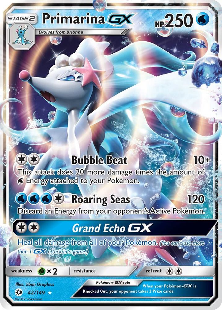 Primarina GX (42/149) Ultra Rare (SM01)
