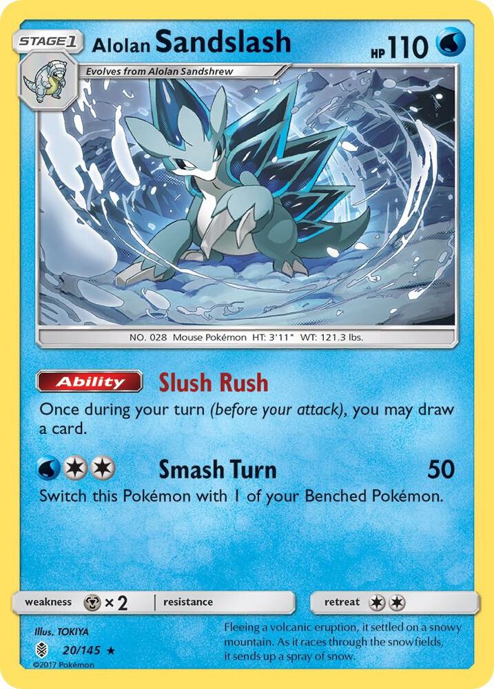 Alolan Sandslash (20/145) (SM02) (Reverse Holofoil)
