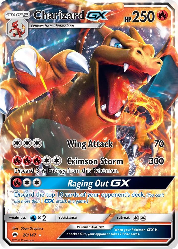 Charizard GX (20/147) Ultra Rare (SM03)