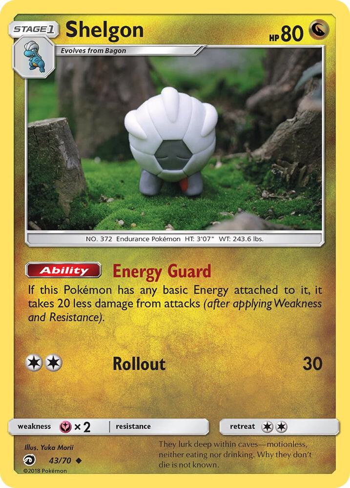 Shelgon (43/70) Uncommon (DRM) (Reverse Holofoil)
