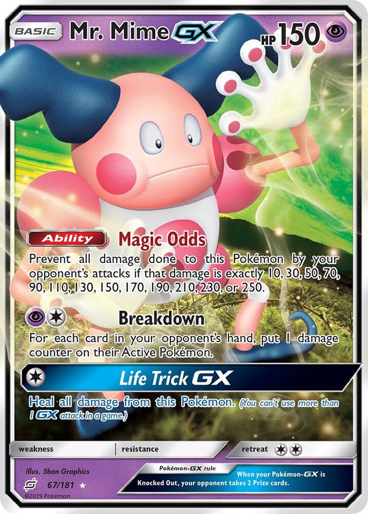 Mr. Mime GX (67/181) Ultra Rare (SM9)