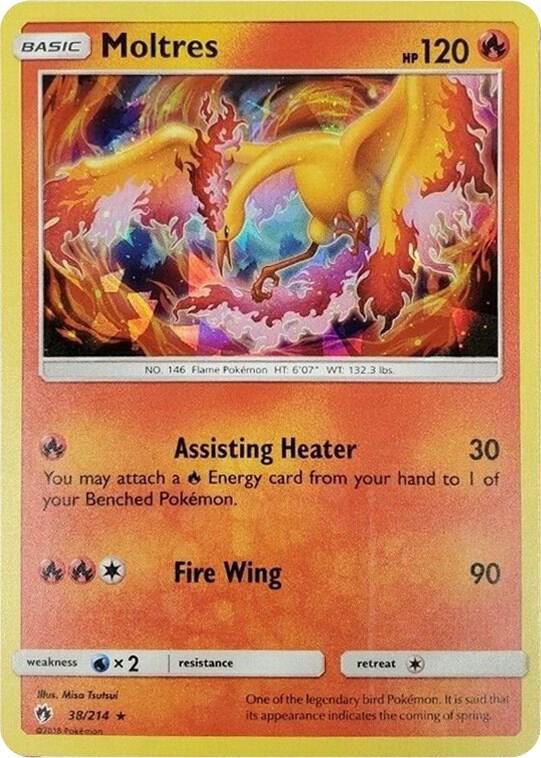 Moltres (Cracked Ice Holo) (038/214) (PR)