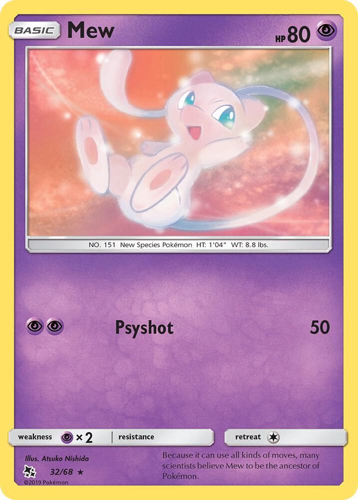 Mew (32/68) (HIF) (Reverse Holofoil)