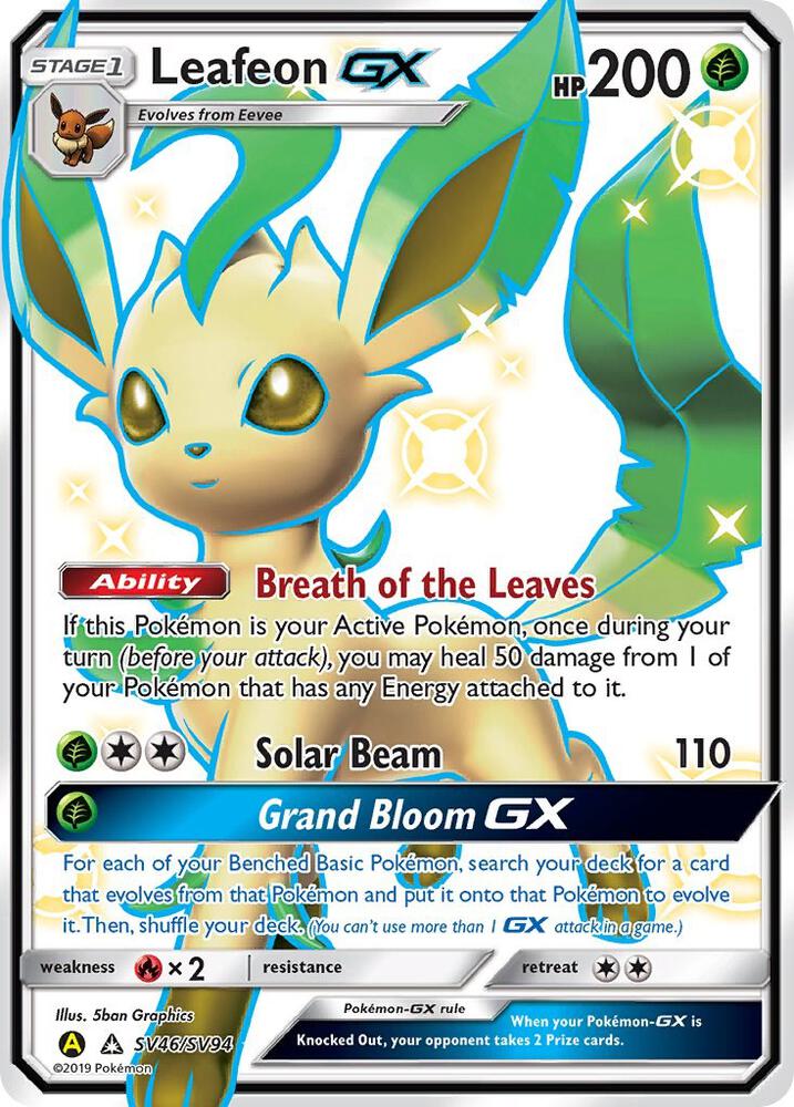 Leafeon GX (SV46/SV94) Shiny Holo Rare (HIF:SV)