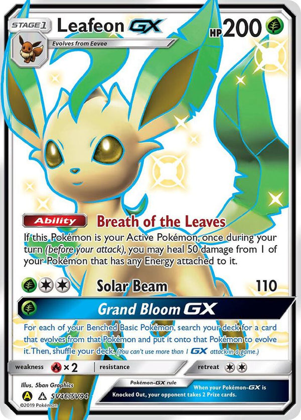 Leafeon GX (SV46/SV94) Shiny Holo Rare (HIF:SV)
