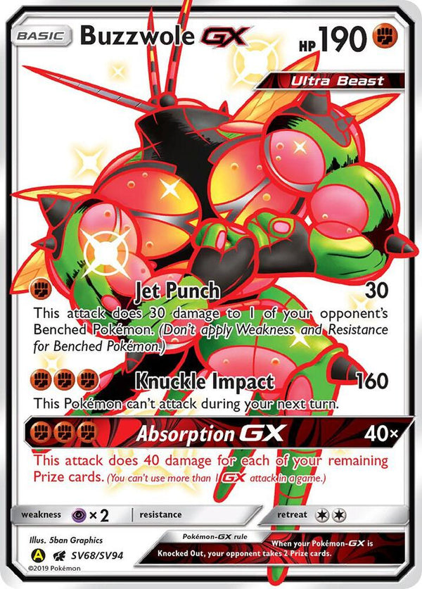 Buzzwole GX (SV68/SV94) Shiny Holo Rare (HIF:SV)