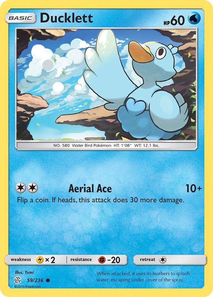 Ducklett (59/236) (SM12) (Reverse Holofoil)