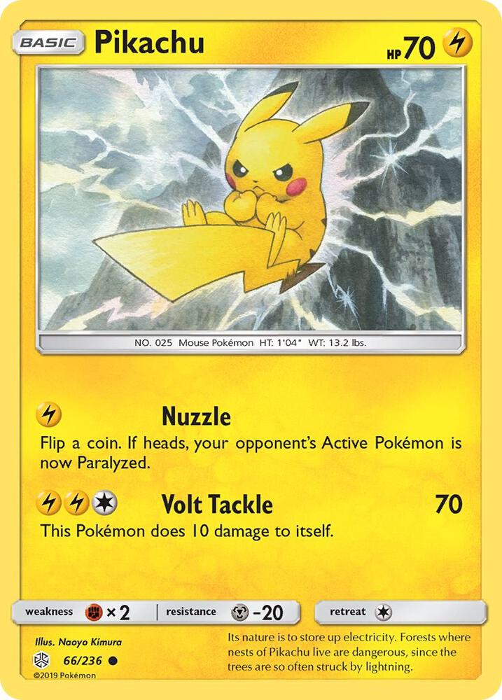 Pikachu (66/236) (SM12) (Reverse Holofoil)