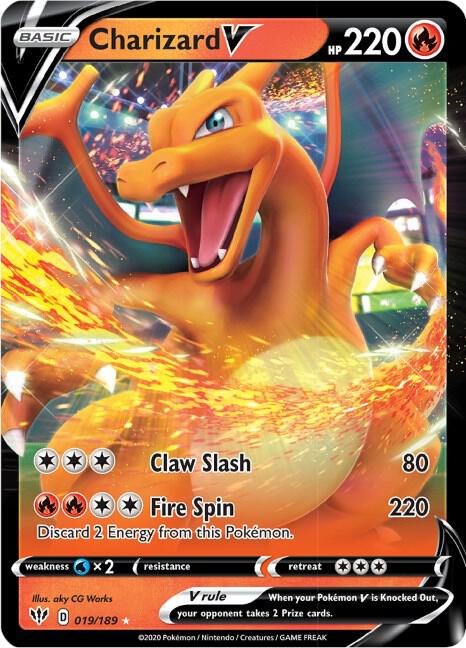 Charizard V (019/189) Ultra Rare (SWSH03)
