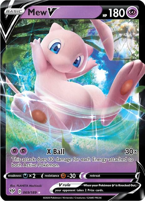 Mew V (069/189) Ultra Rare (SWSH03)
