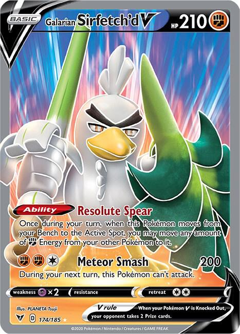 Galarian Sirfetch'd V (Full Art) (174/185) Ultra Rare (SWSH04)