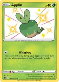 Applin - SV012/SV122 - Shiny Holo Rare - Shining Fates: Shiny Vault