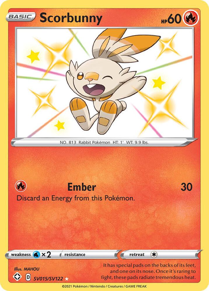 Scorbunny (SV015/SV122) Shiny Holo Rare (SHFSV)