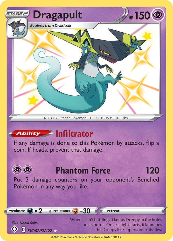 Dragapult (SV062/SV122) Shiny Holo Rare (SHFSV)