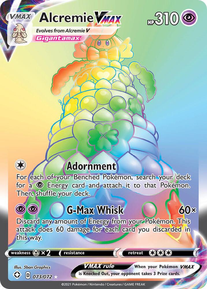 Alcremie VMAX (Secret) (073/072) Secret Rare (SHF)