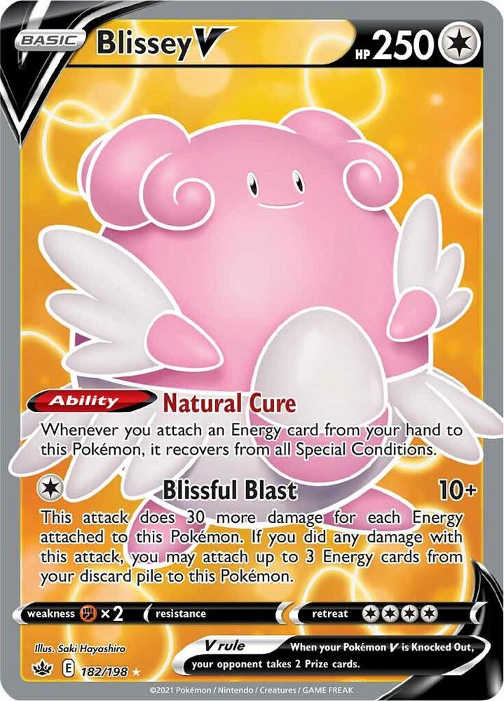 Blissey V (Full Art) (182/198) Ultra Rare (SWSH06)