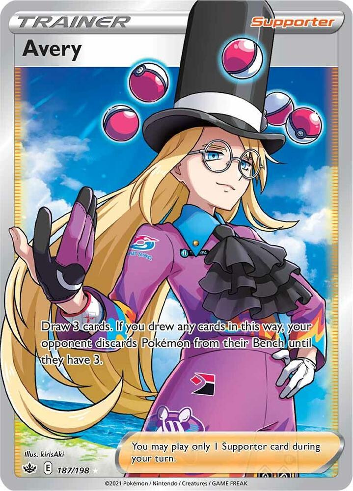 Avery (Full Art) (187/198) Ultra Rare (SWSH06)