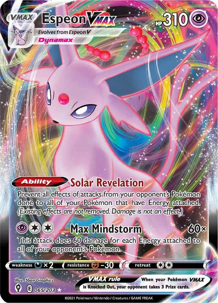 Espeon VMAX (065/203) Ultra Rare (SWSH07)