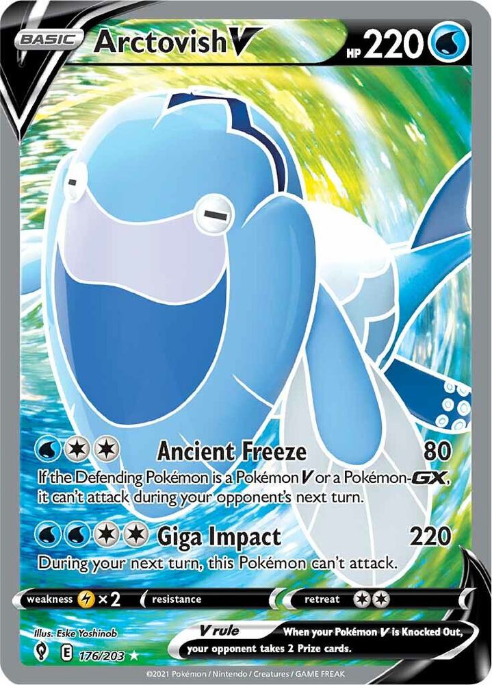 Arctovish V (Full Art) (176/203) Ultra Rare (SWSH07)