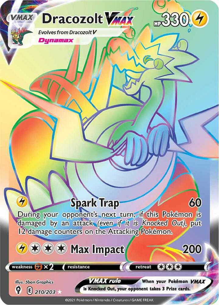 Dracozolt VMAX (Secret) (210/203) Secret Rare (SWSH07)