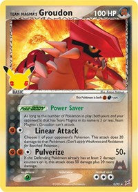 Catalog image | Team Magma's Groudon - 9/95 - Celebrations: Classic Collection | Celebrations: Classic Collection | 9/95