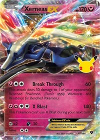 Catalog image | Xerneas EX - 97/146 - Celebrations: Classic Collection | Celebrations: Classic Collection | 97/146