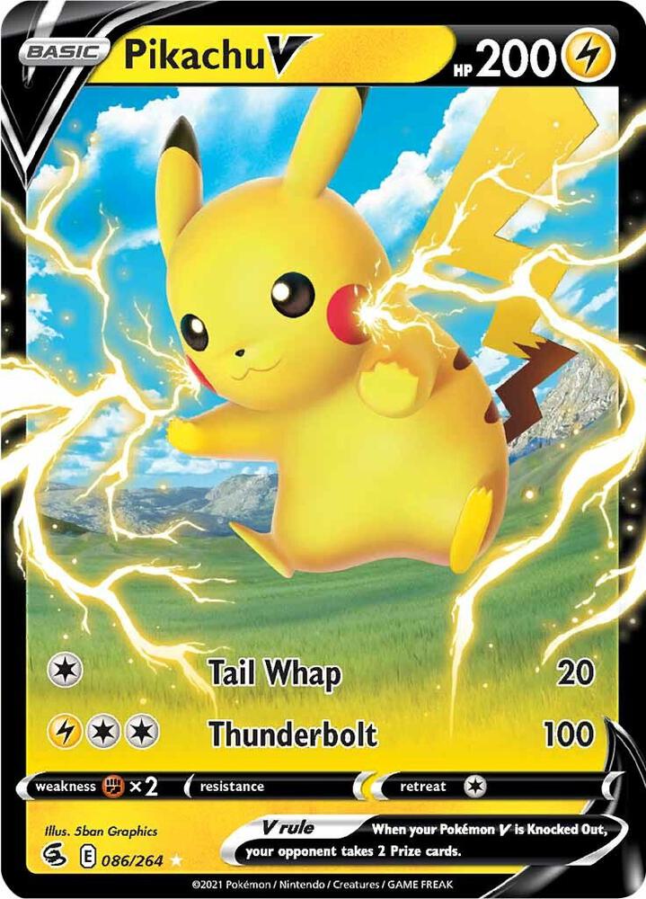 Pikachu V (086/264) Ultra Rare (SWSH08)