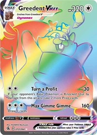 Greedent VMAX (Secret) 272/264 Fusion Strike