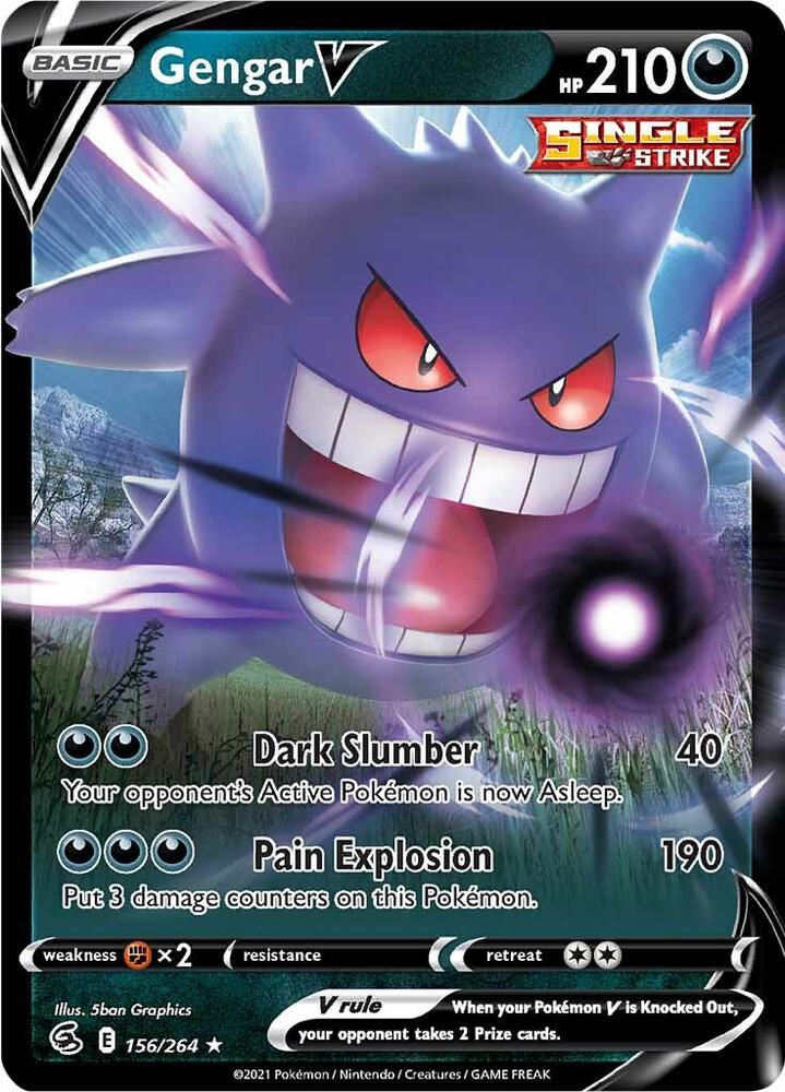Gengar V (156/264) Ultra Rare (SWSH08)