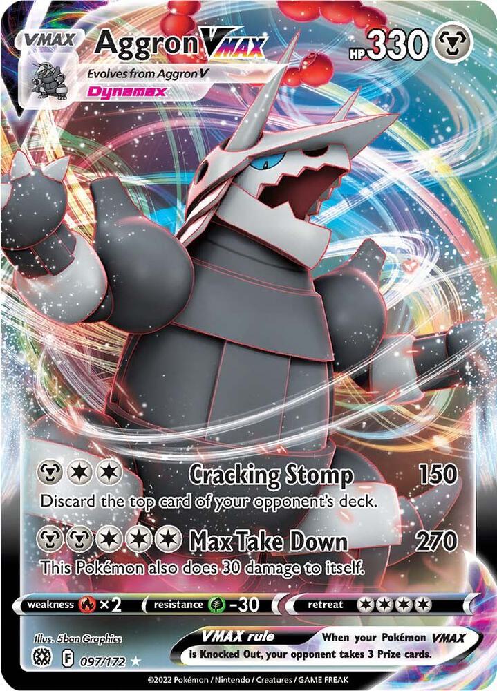 Aggron VMAX (097/172) Ultra Rare (SWSH09)