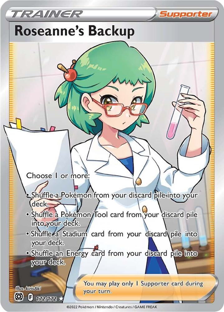Roseanne's Backup (Full Art) (172/172) Ultra Rare (SWSH09)