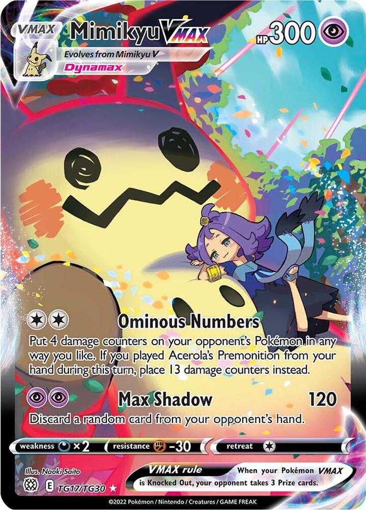 Mimikyu VMAX (TG17/TG30) Ultra Rare (SWSH09:TG)