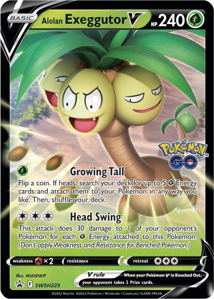Alolan Exeggutor V (SWSH225) Promo (SWSD)