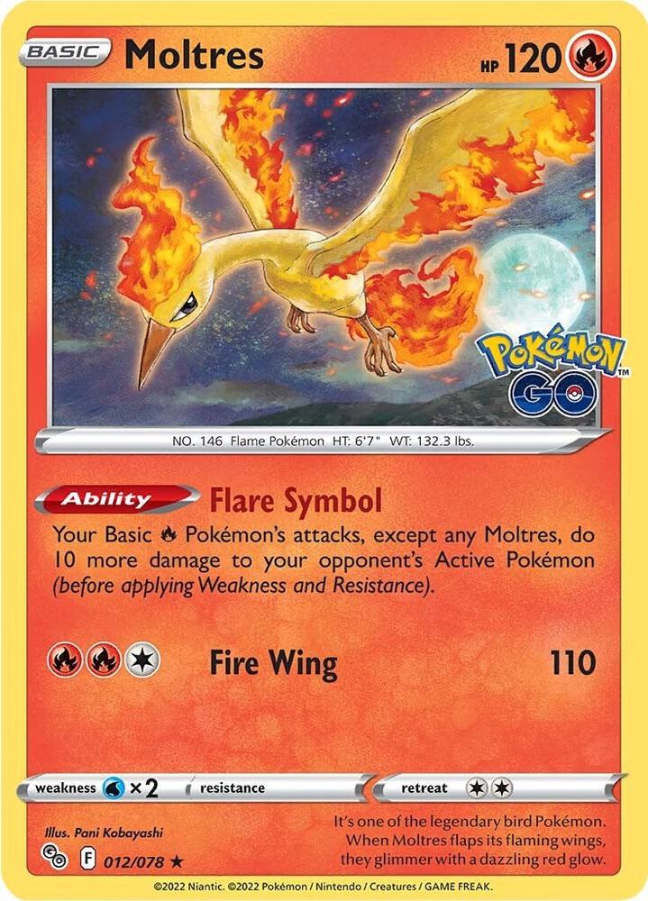 Moltres (012/078) (PGO) (Reverse Holofoil)