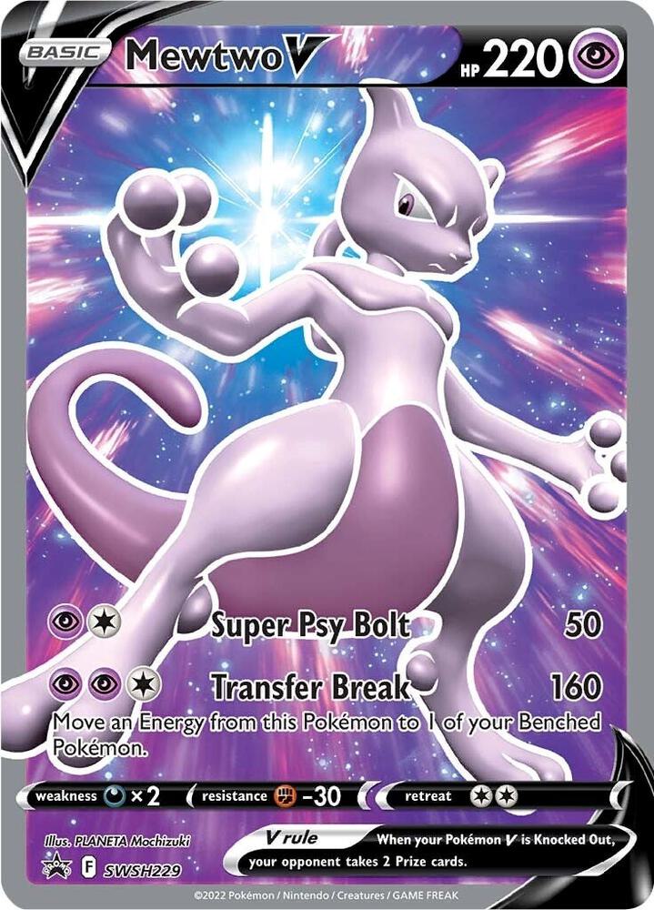 Mewtwo V (SWSH229) Promo (SWSD)