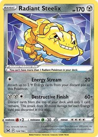 Radiant Steelix - 124/196 - Radiant Rare - Lost Origin