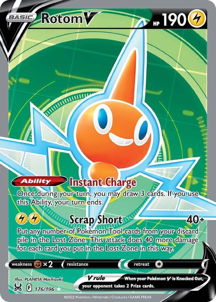 Rotom V (Full Art) (176/196) Ultra Rare (SWSH11)
