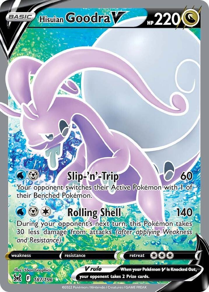 Hisuian Goodra V (Full Art) (187/196) Ultra Rare (SWSH11)