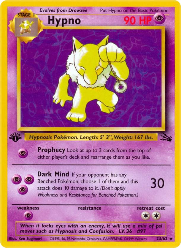 Hypno (23/62) Rare (FO) (Unlimited)