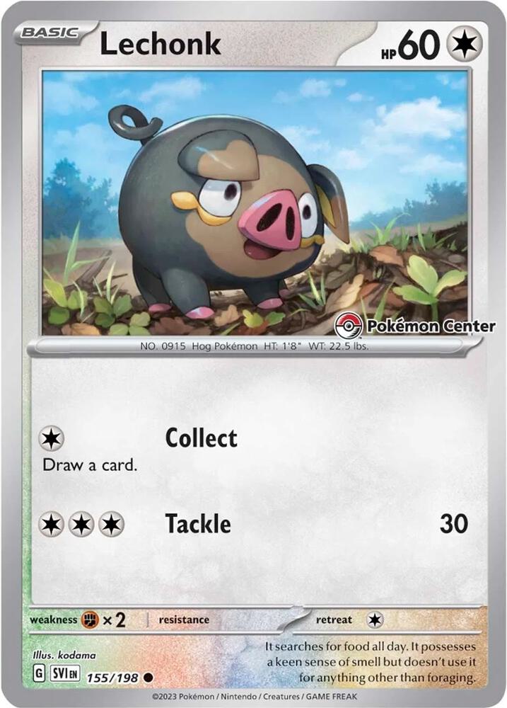 Lechonk (Pokemon Center Exclusive) (155/198) (MCAP)